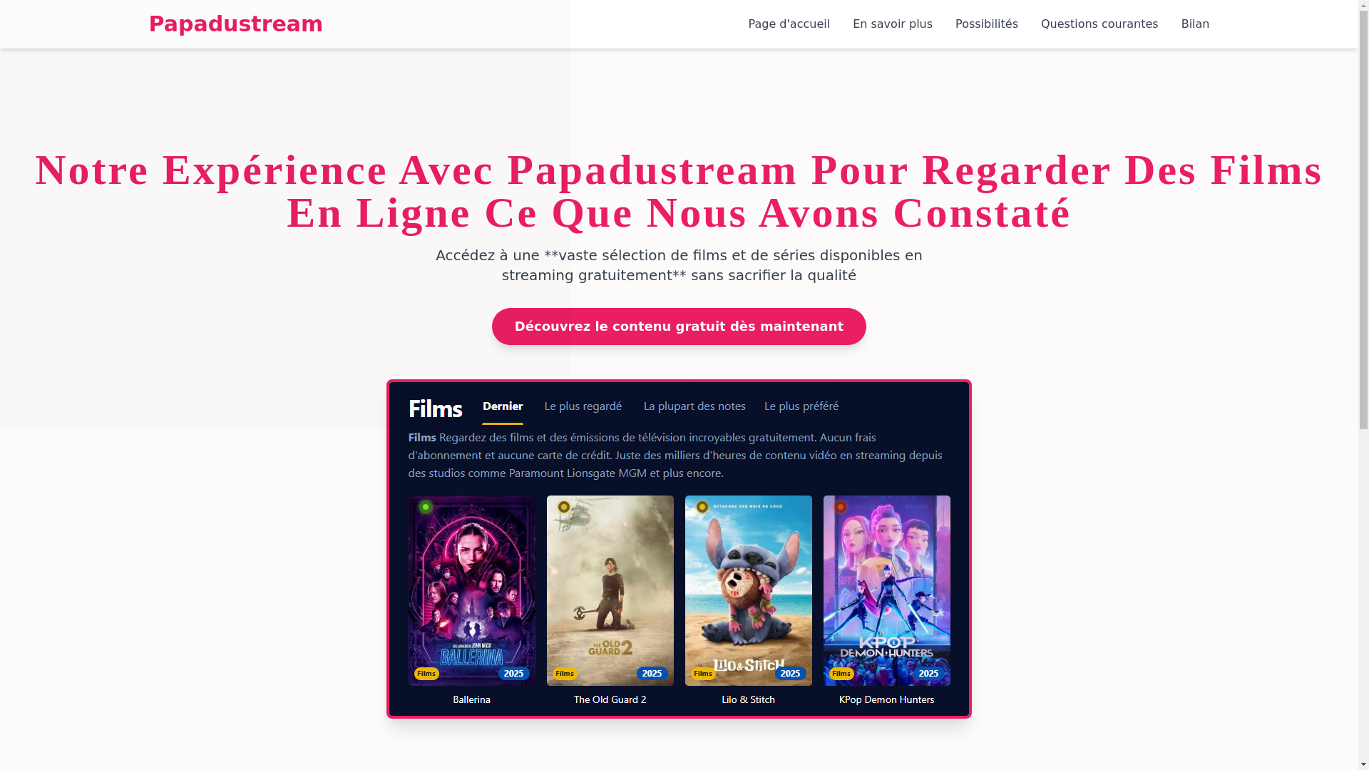 website screenshot of https://papadustream-lfhy.pages.dev/