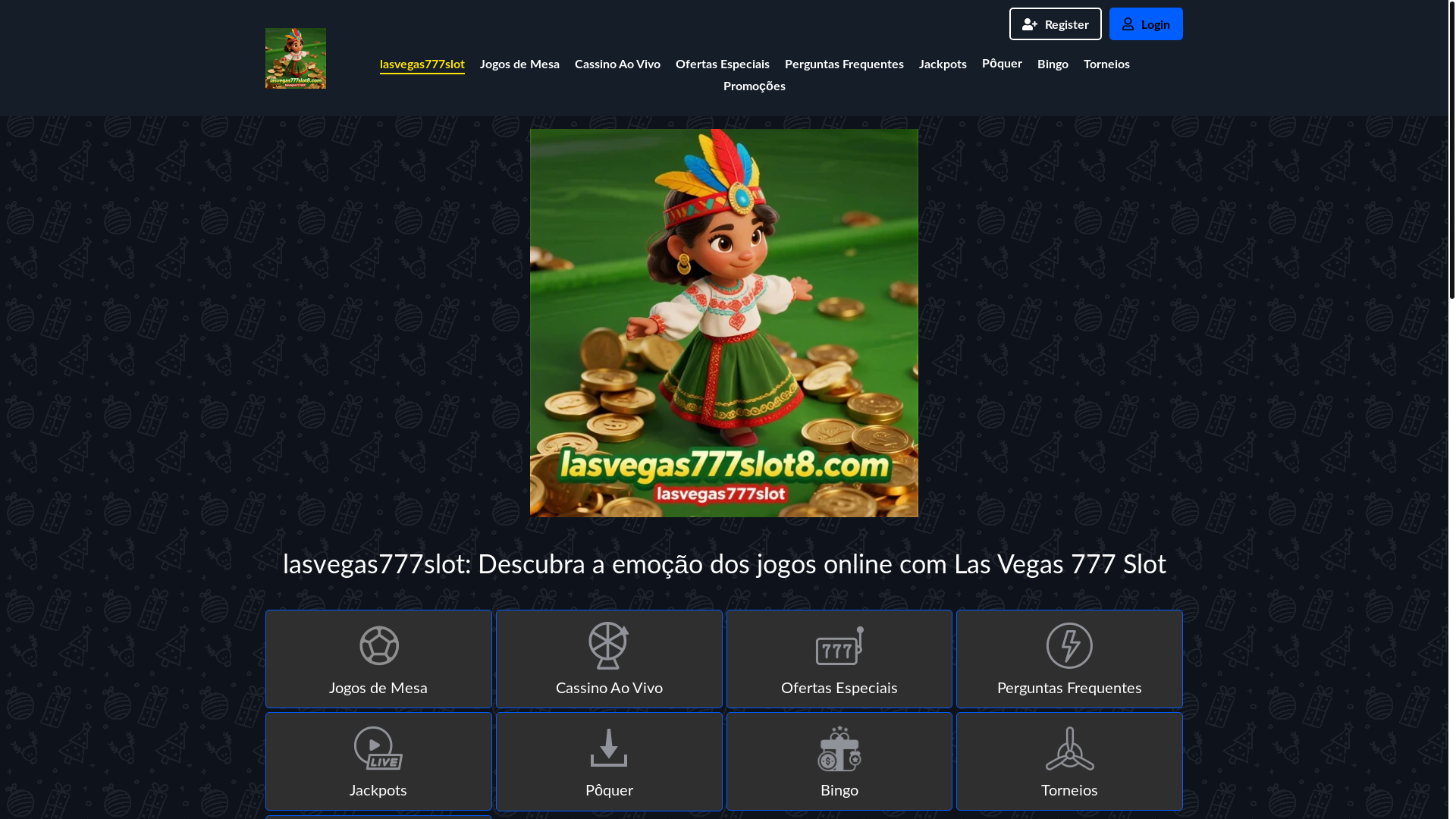 website screenshot of https://lasvegas777slot8.com/