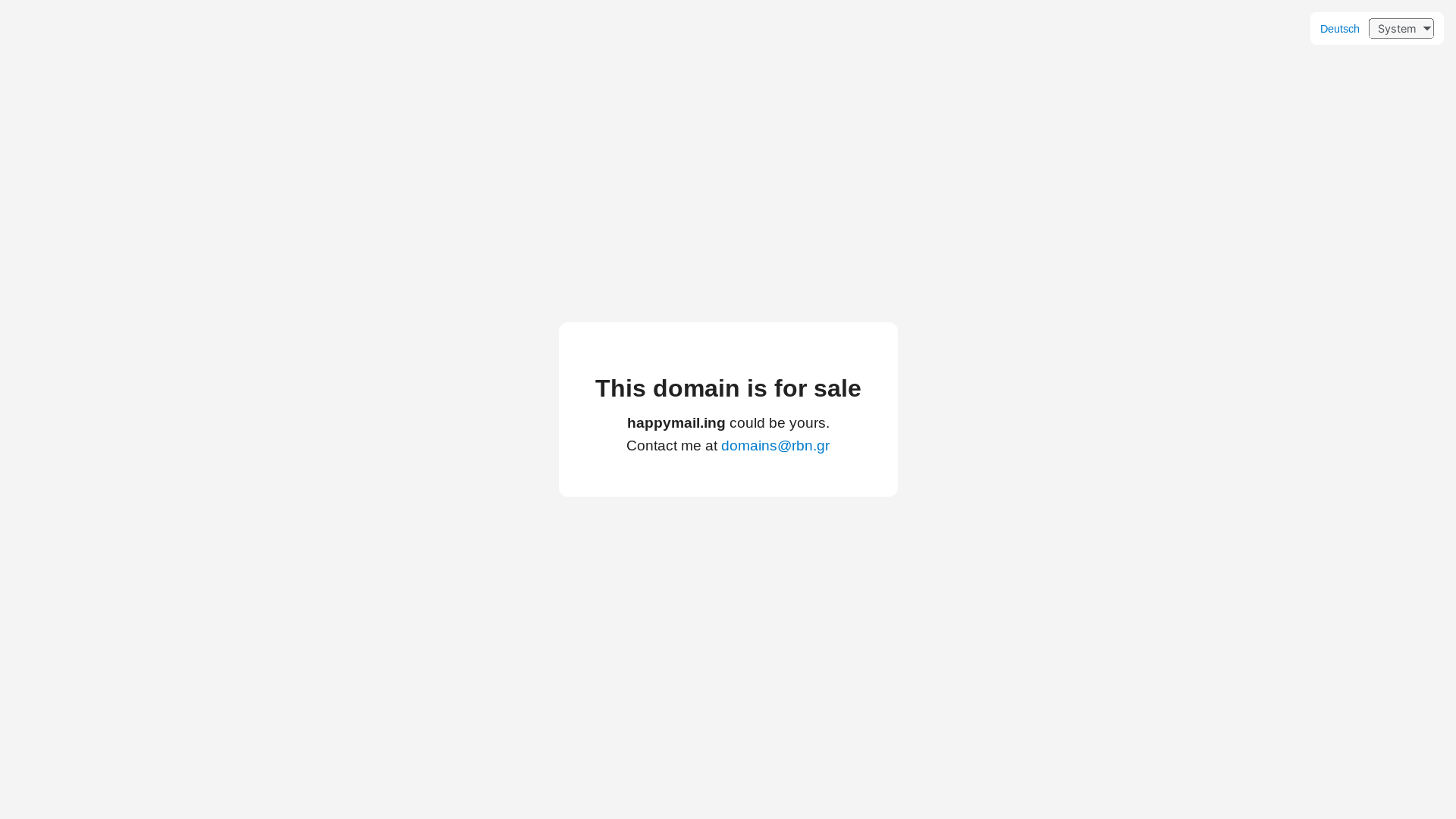 website screenshot of https://happymail.ing/