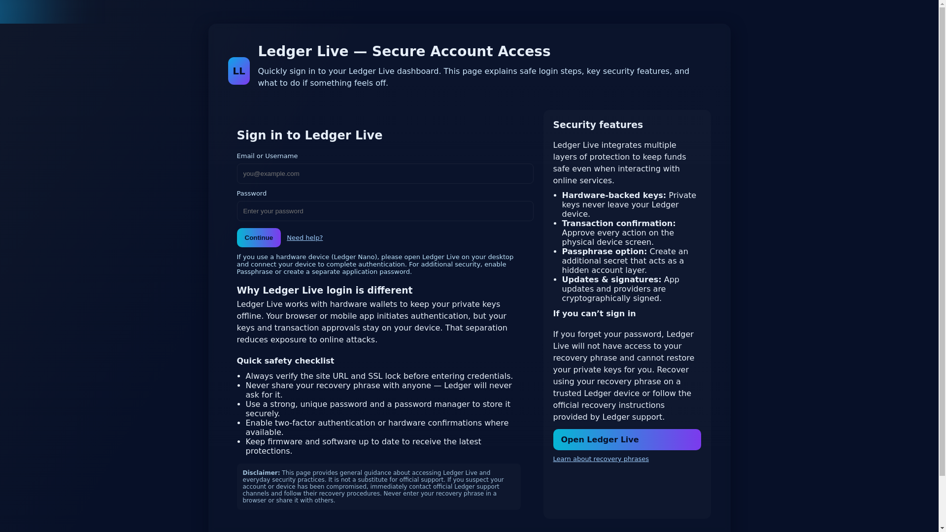 website screenshot of https://home-live-en--ledger.pages.dev/