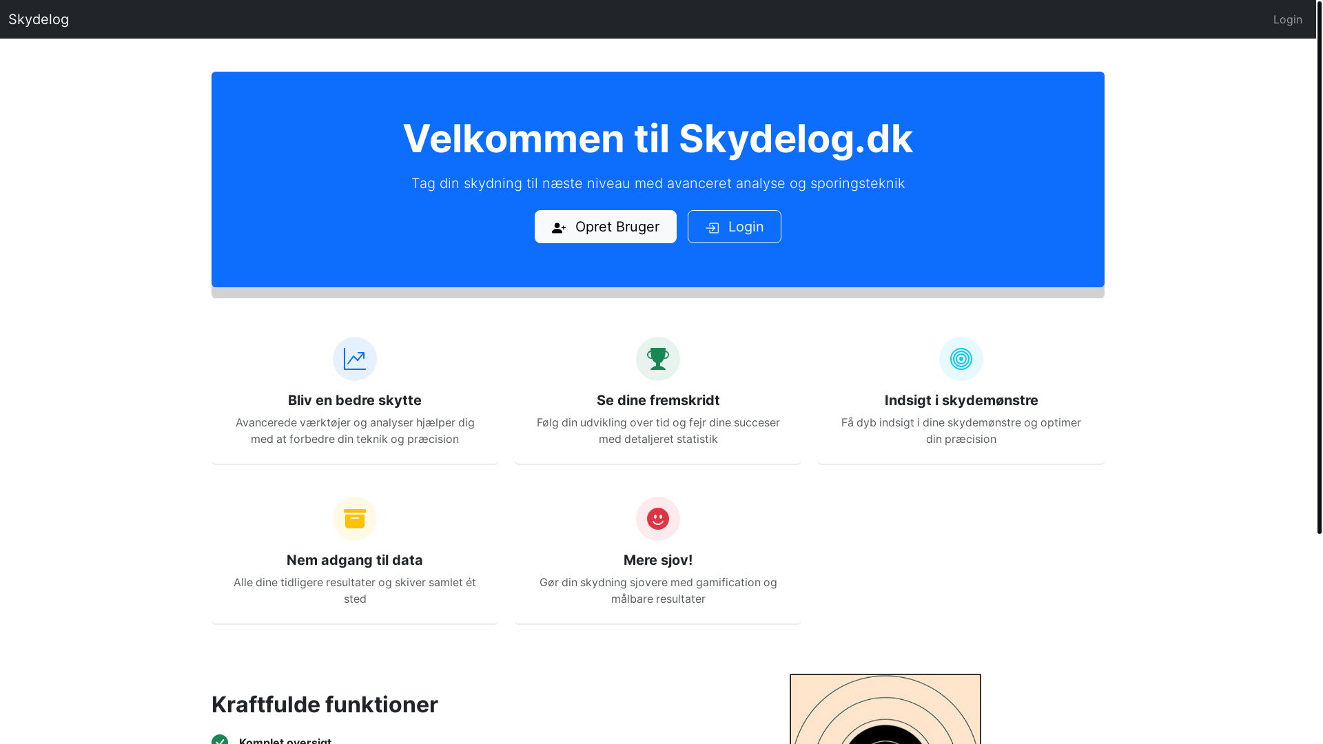 website screenshot of https://skudanalyse.dk/