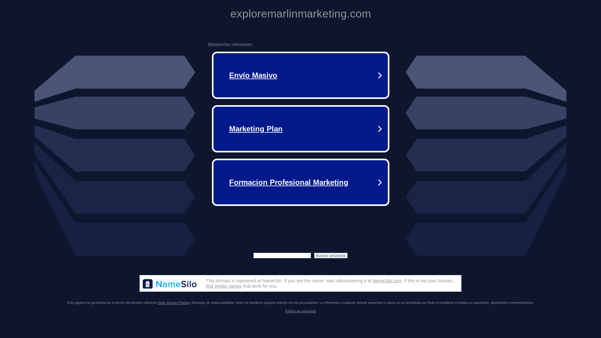 website screenshot of https://exploremarlinmarketing.com/