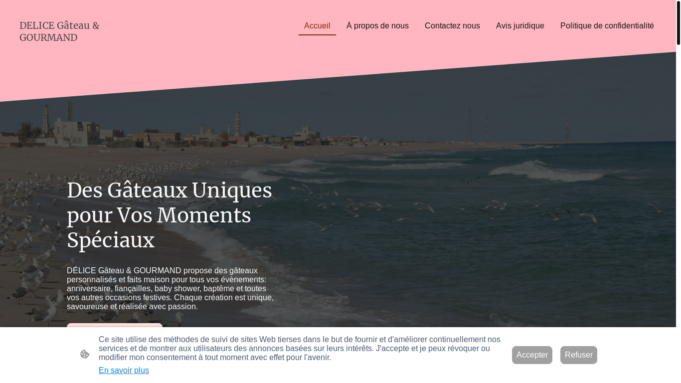 website screenshot of https://xn--dlicegteau-84a2f.fr/