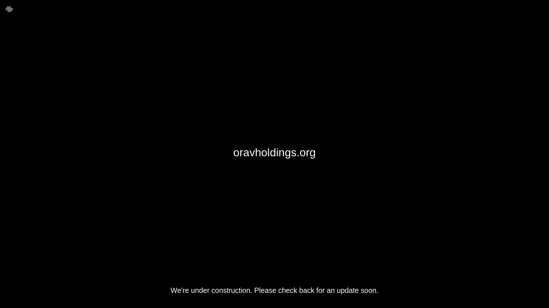 website screenshot of https://oravholdings.org/