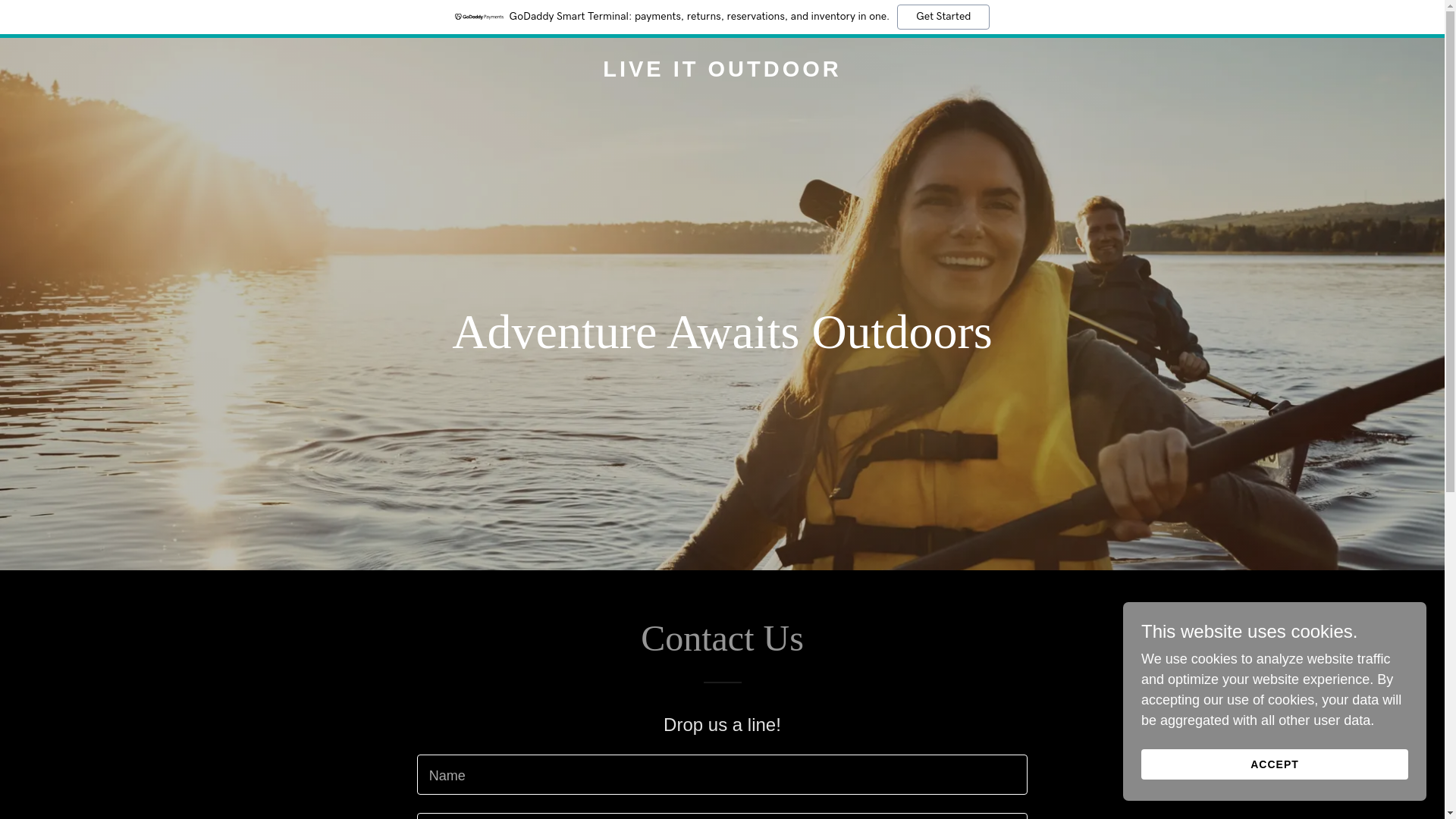 website screenshot of https://liveitoutdoor.com/
