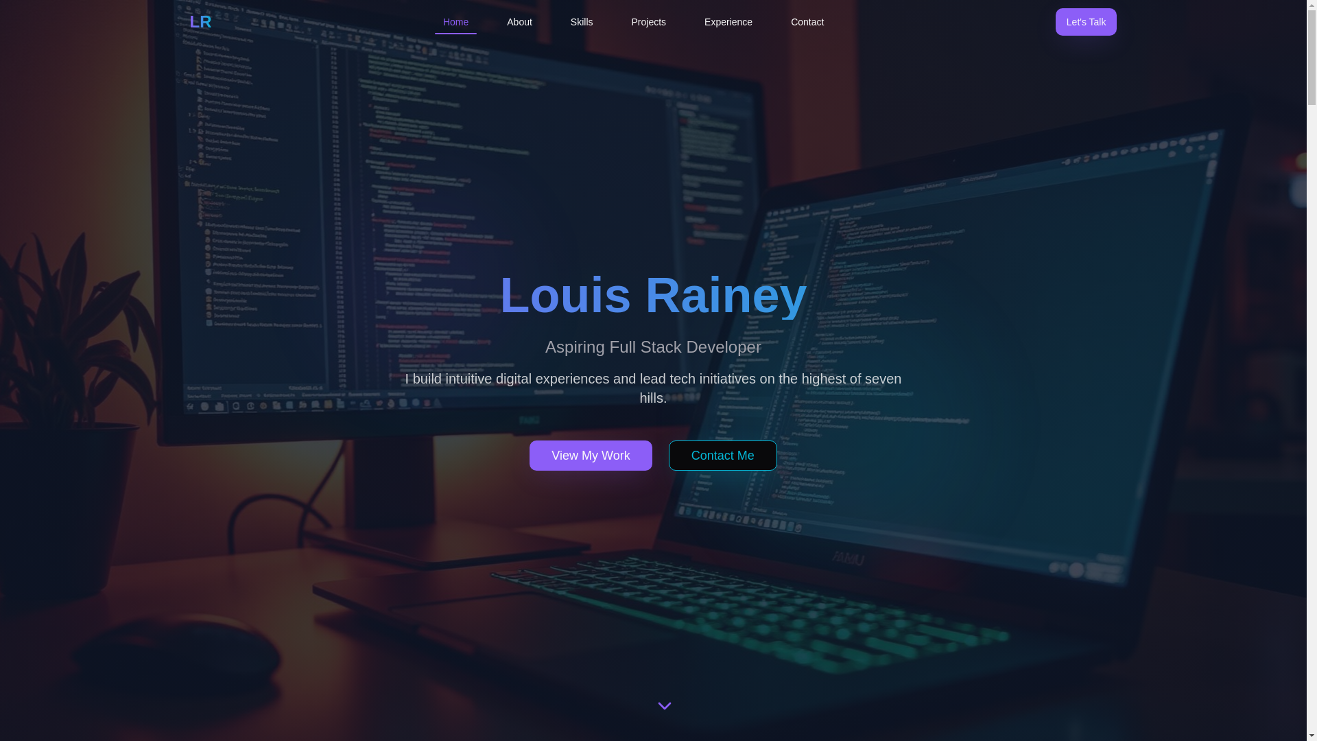 website screenshot of https://louisraineyiv.com/