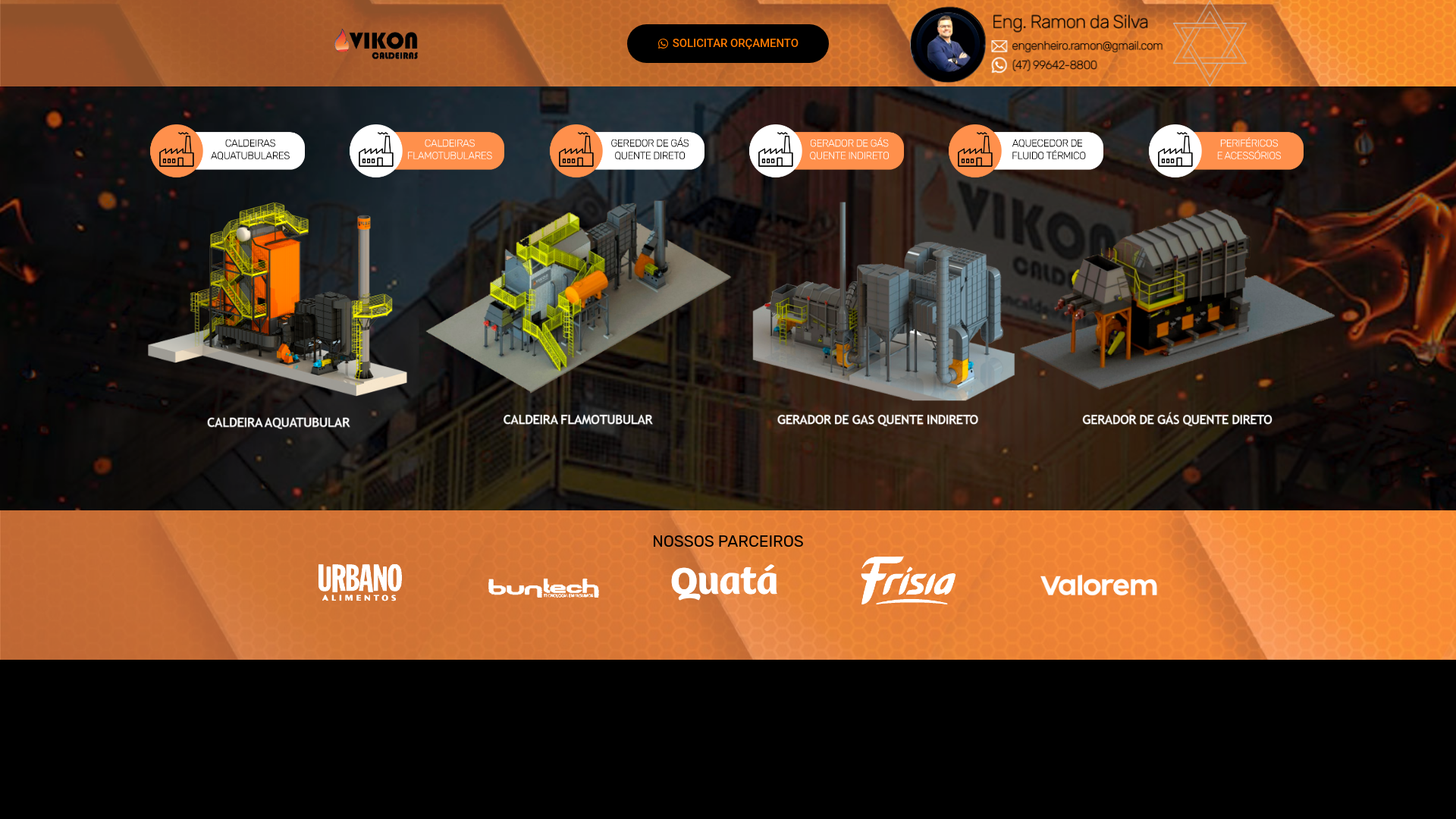 website screenshot of https://geradordearquente.com.br/