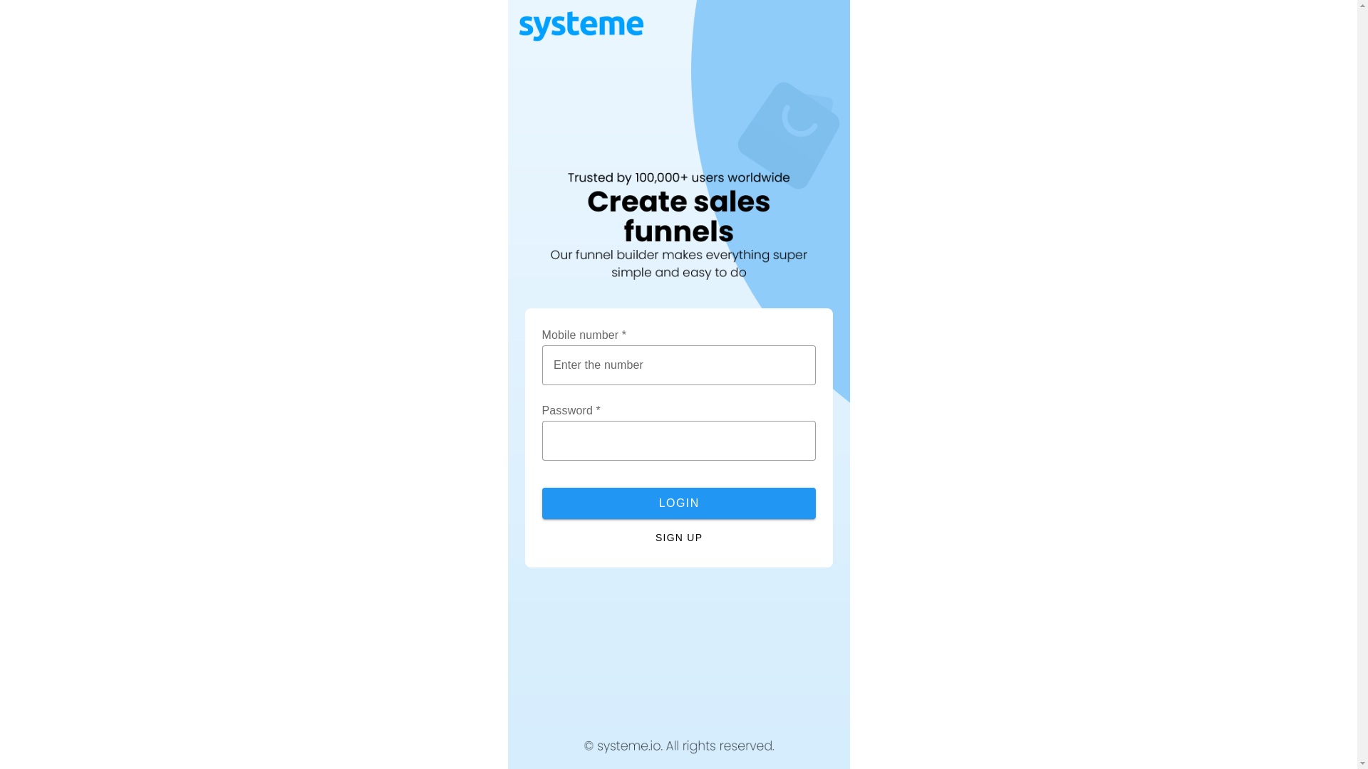 website screenshot of https://systemefunnelservice.com/