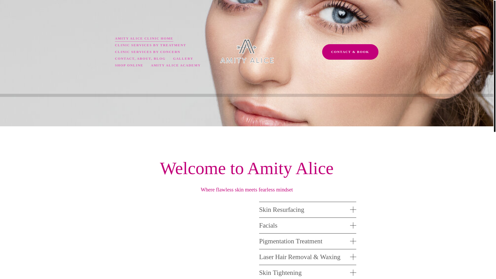 website screenshot of https://amityalice.com/