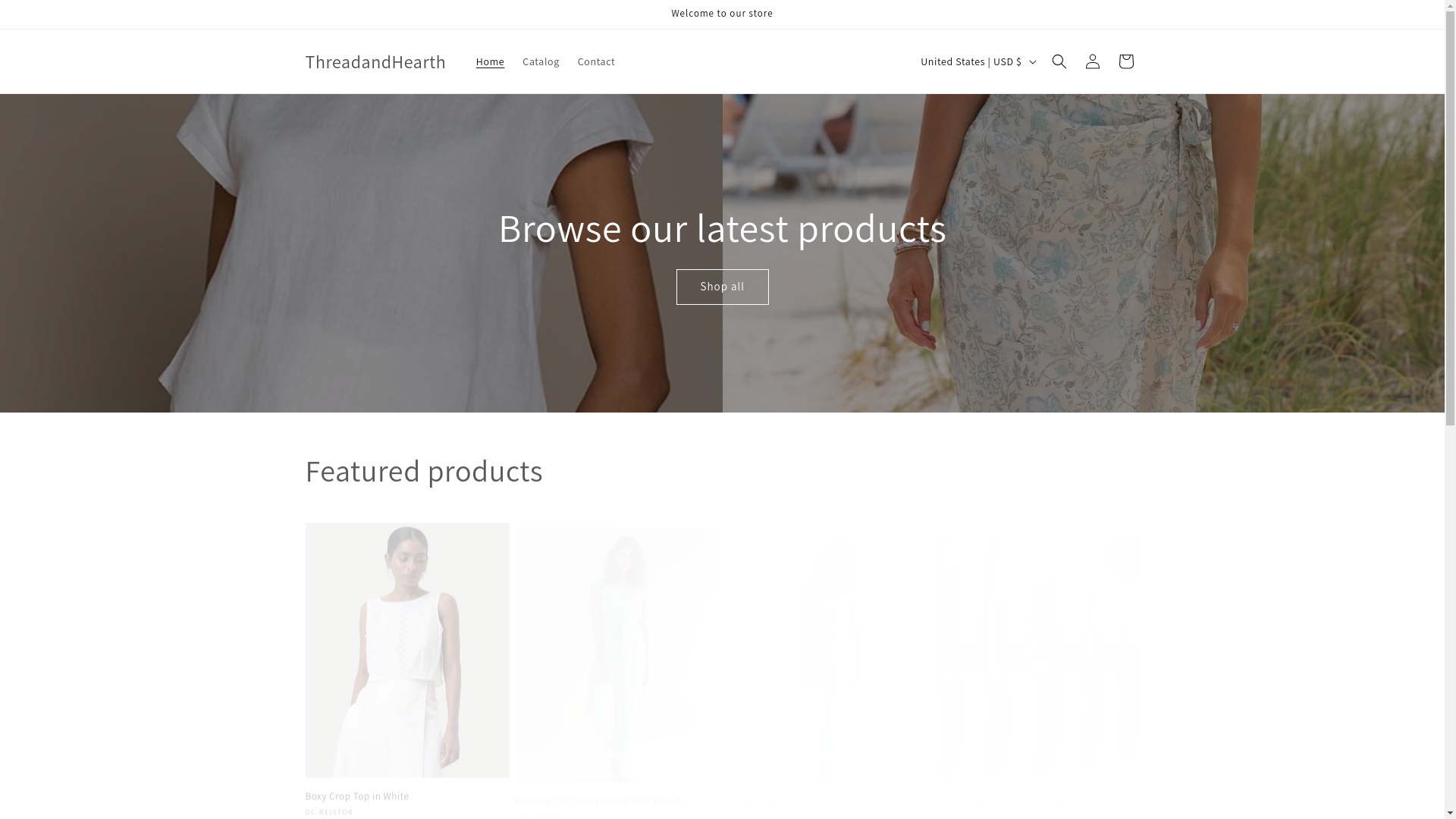 website screenshot of https://threadhearth.com/