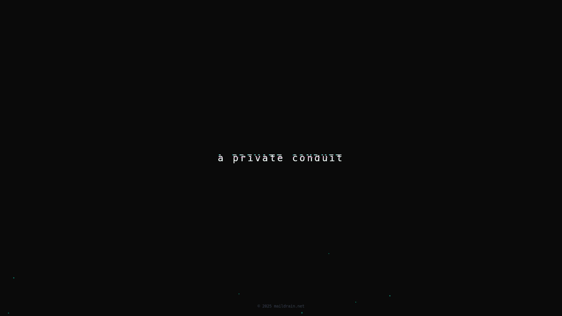 website screenshot of https://maildrain.pages.dev/