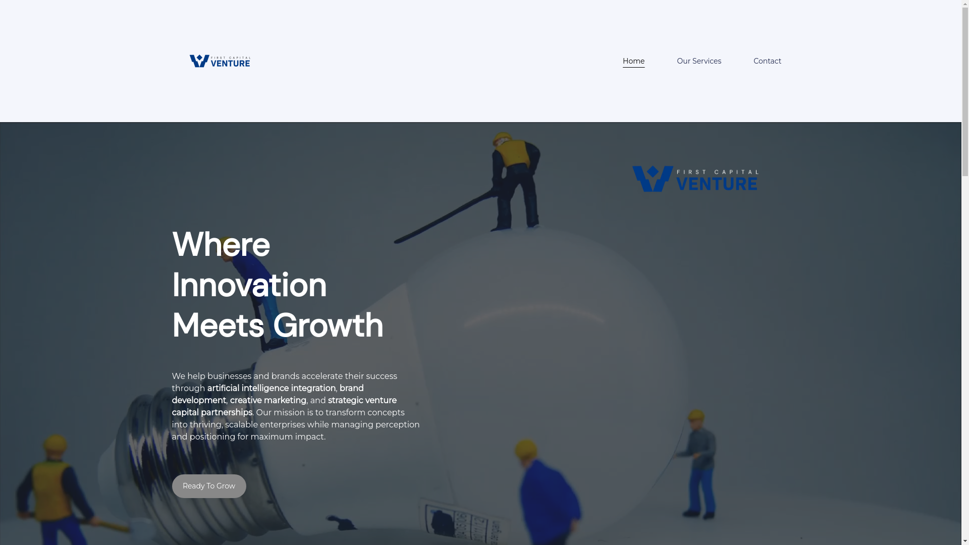 website screenshot of https://firstcapitalventure.co/