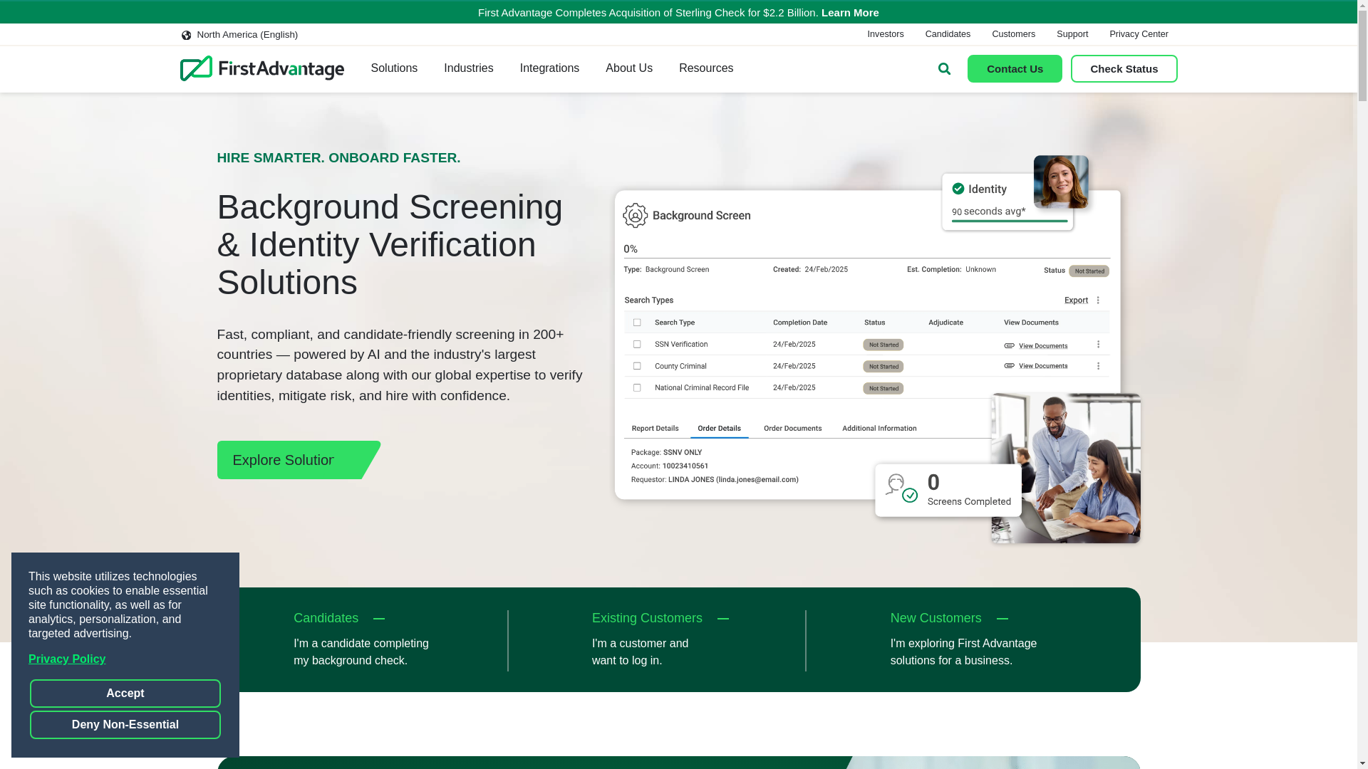 website screenshot of https://fadv.com/