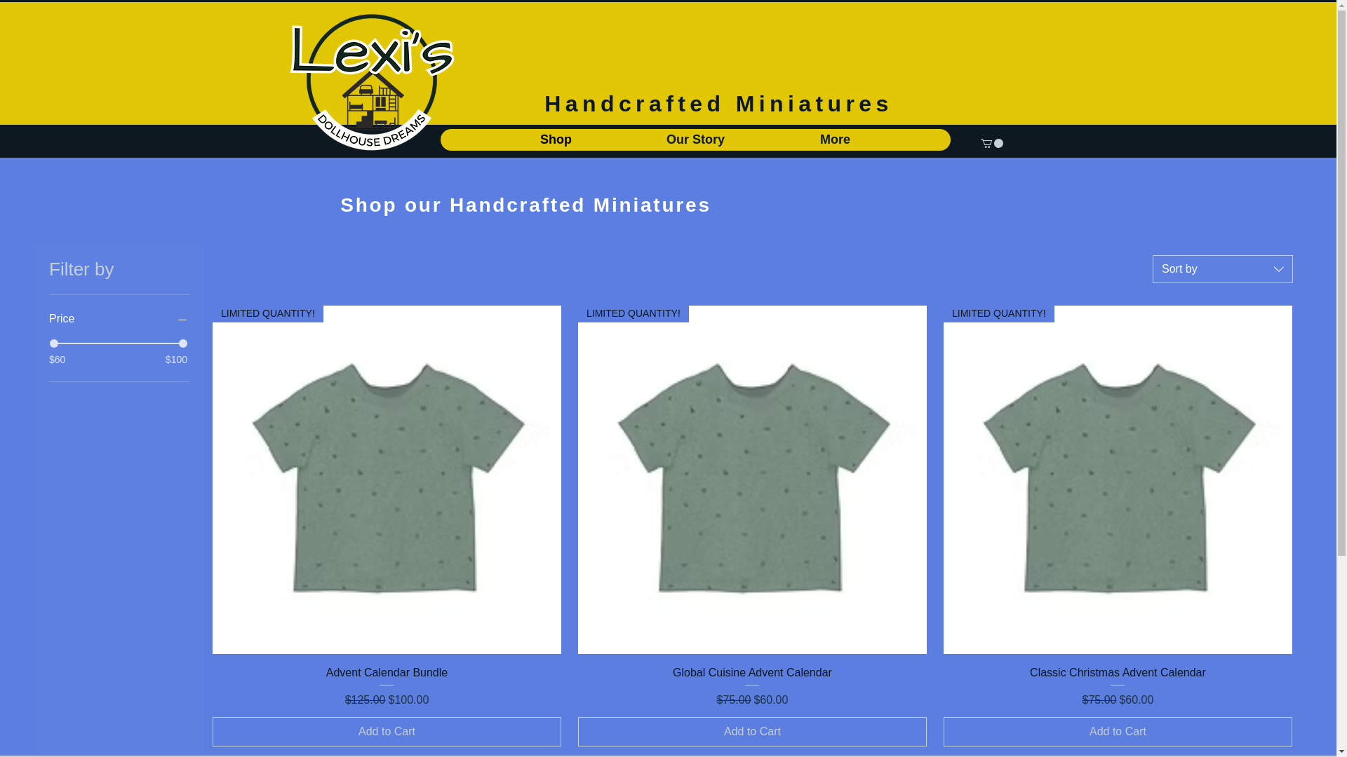 website screenshot of https://lexisdollhousedreams.com/