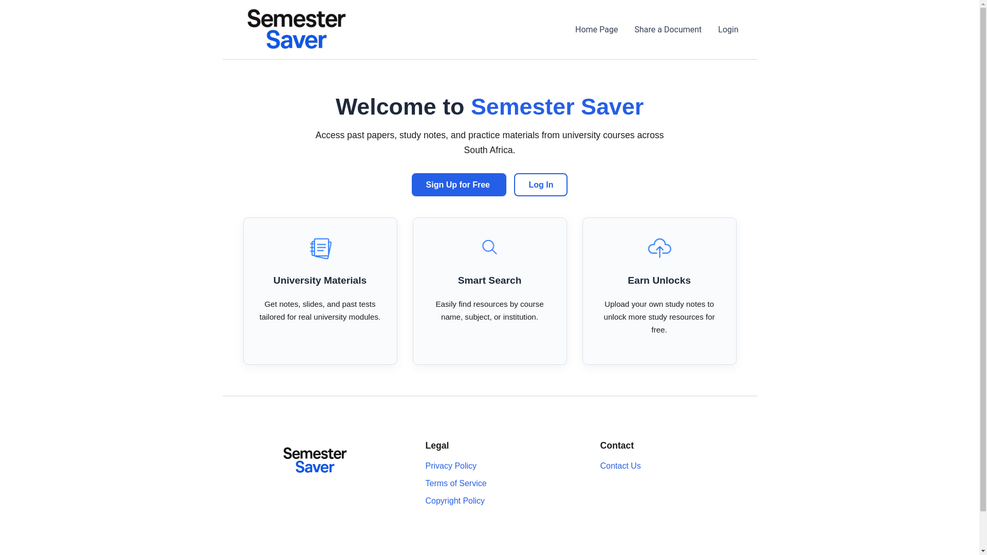 website screenshot of https://semestersaver.com/