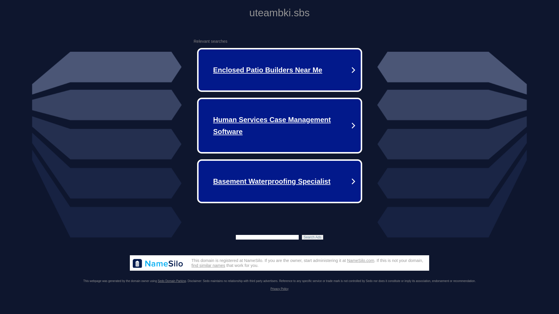 website screenshot of https://uteambki.sbs/