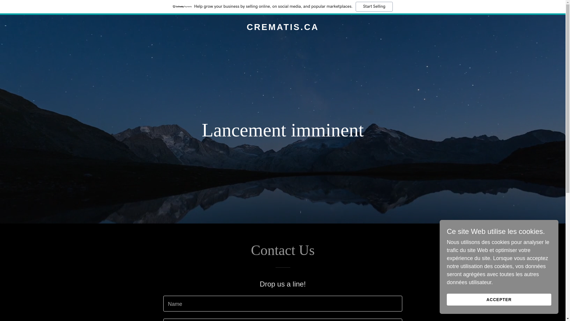 website screenshot of https://crematis.ca/