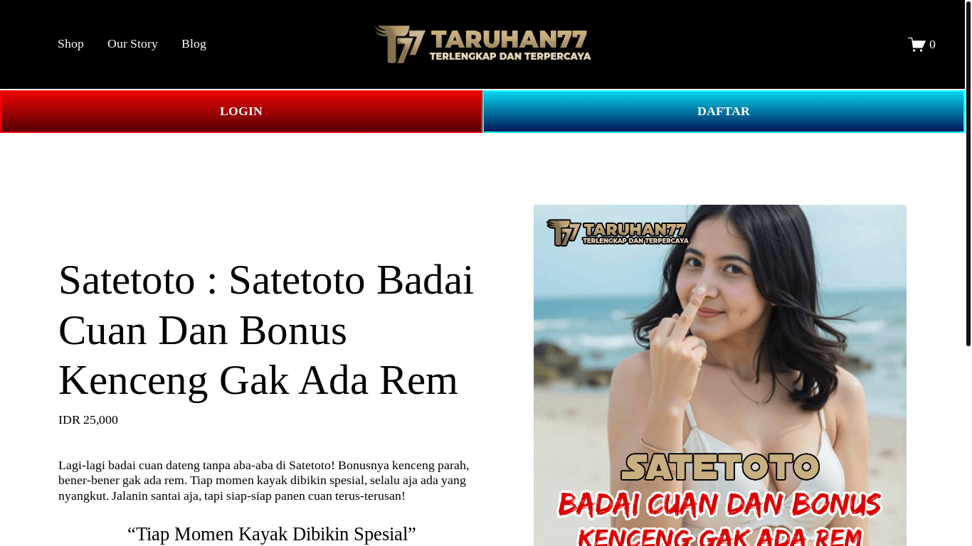 website screenshot of https://satetoto.org/