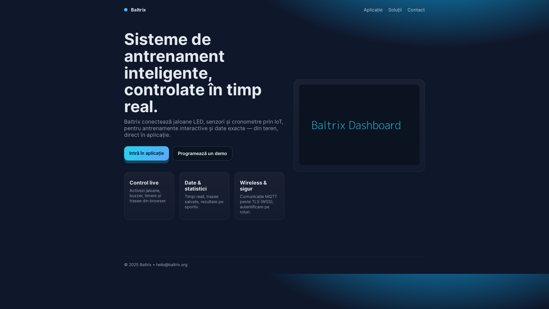 website screenshot of https://baltrix-landing.pages.dev/