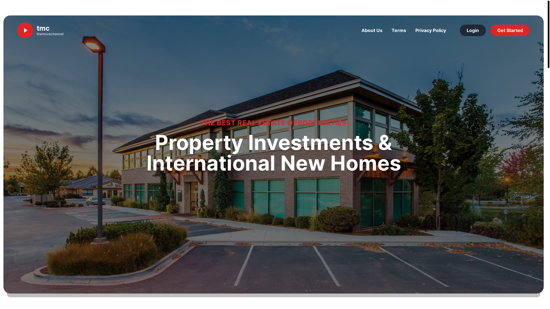 website screenshot of https://the-movechannel.com/
