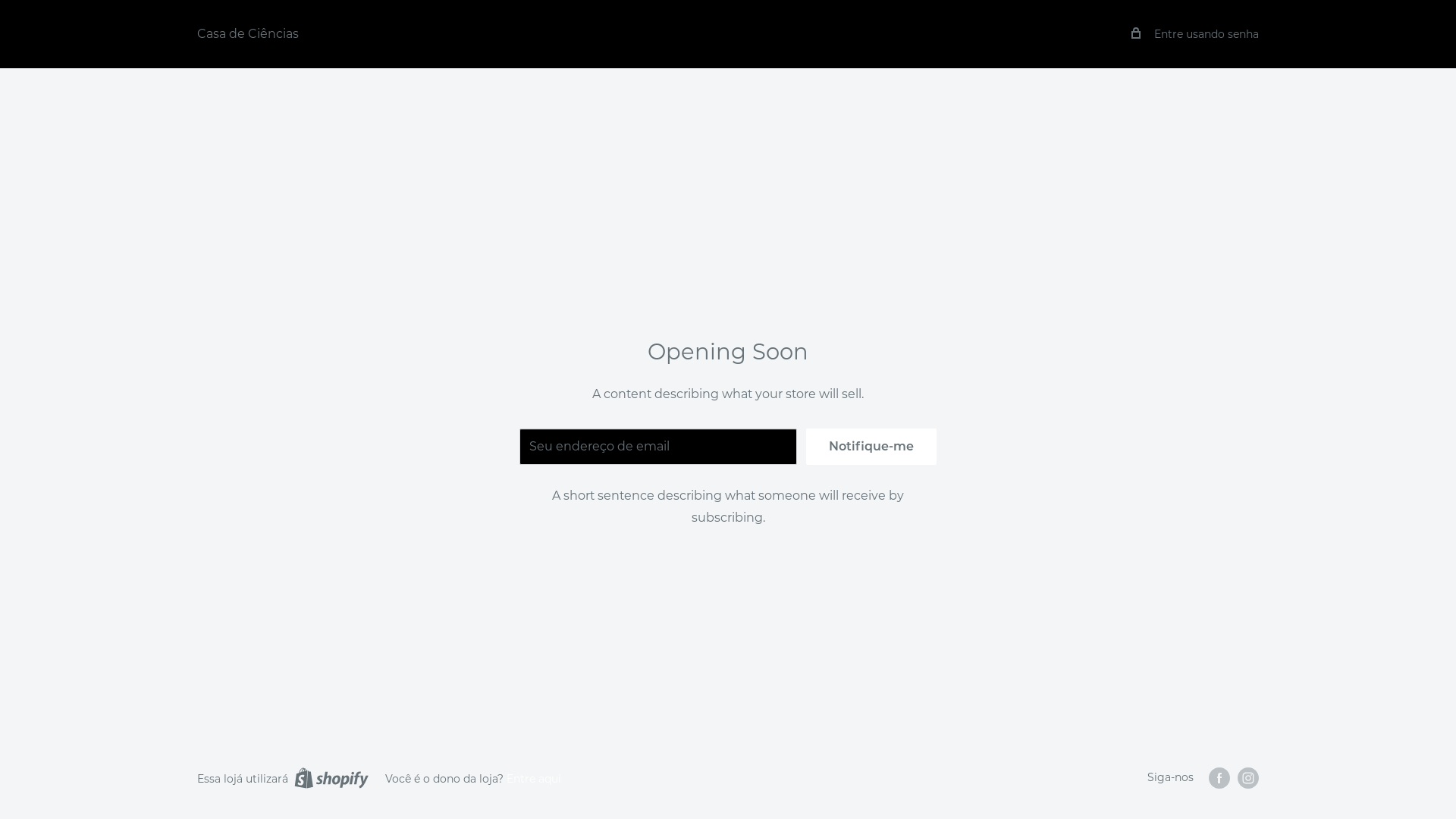 website screenshot of https://casadeciencias.com/