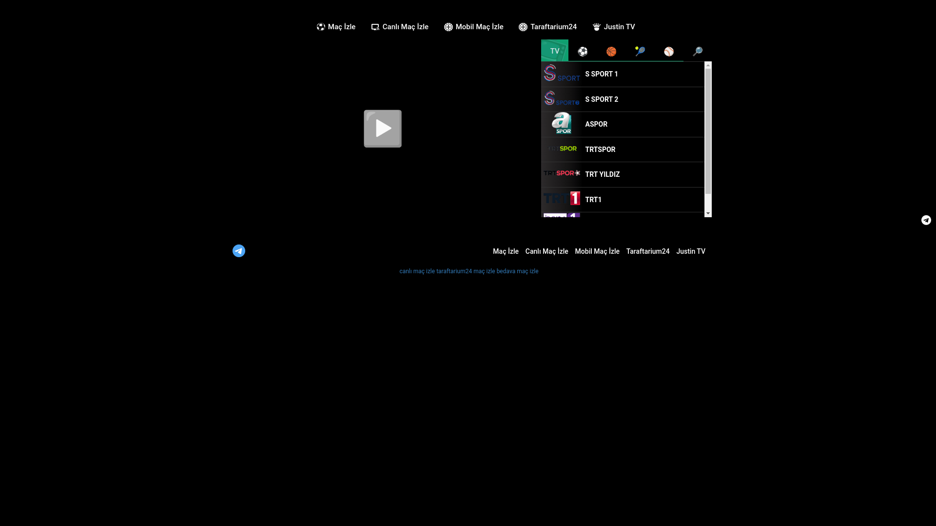 website screenshot of https://taraftariumnet2.in/