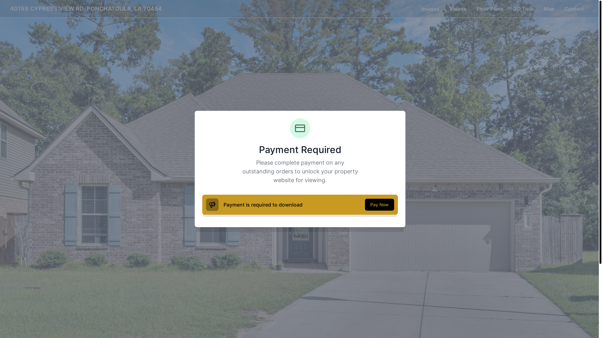 website screenshot of https://40199cypressviewrd.com/