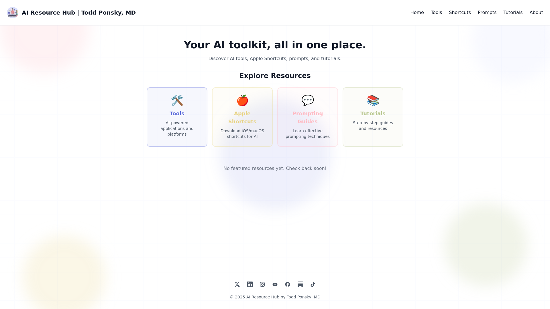 website screenshot of https://toddponsky.com/