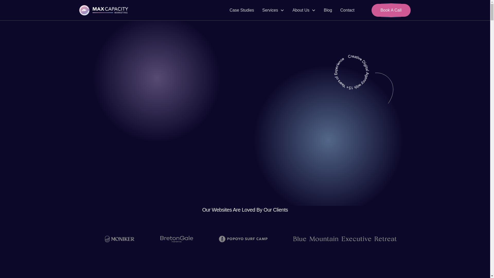 website screenshot of https://maxcapacityworks.com/