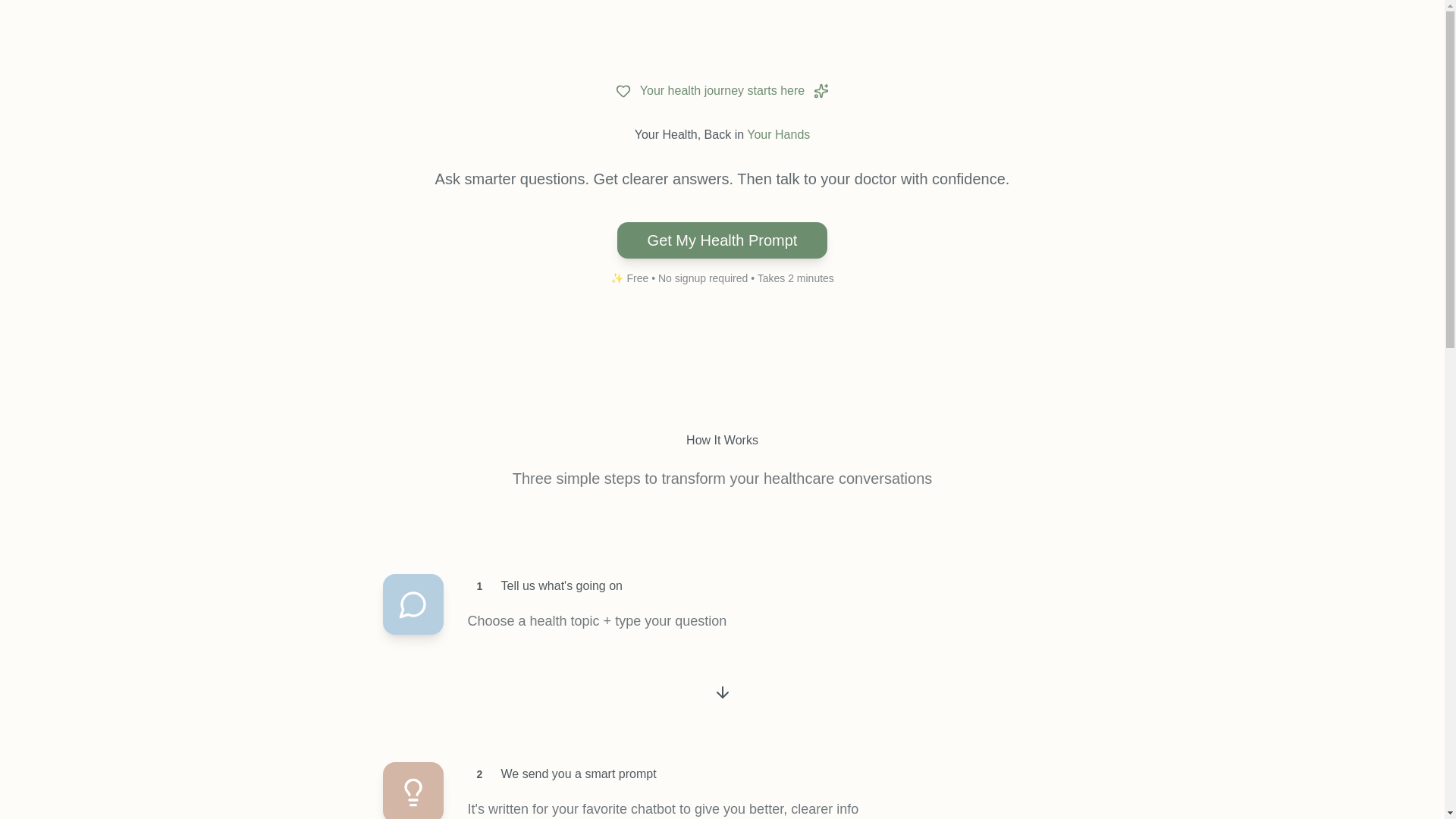 website screenshot of https://prompthealthclinic.com/