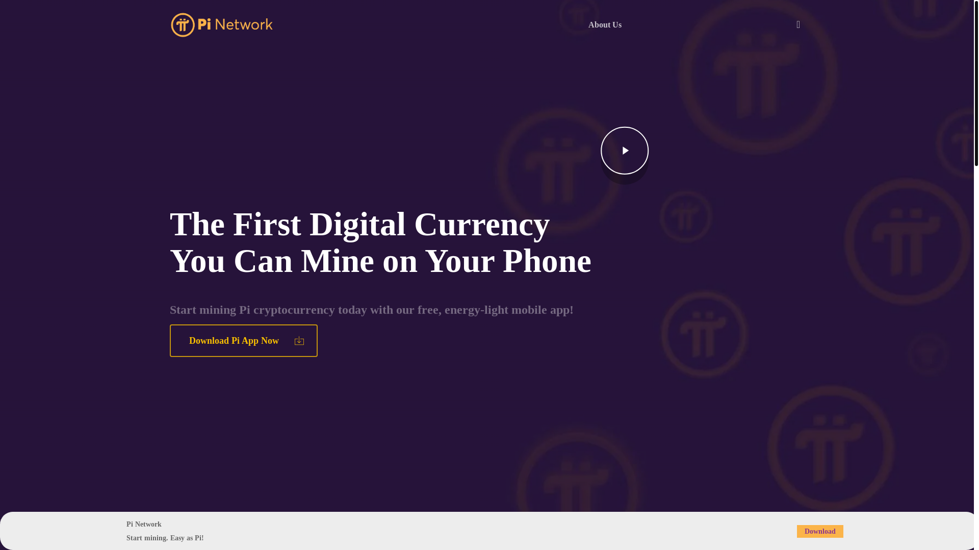 website screenshot of http://minepi.com/