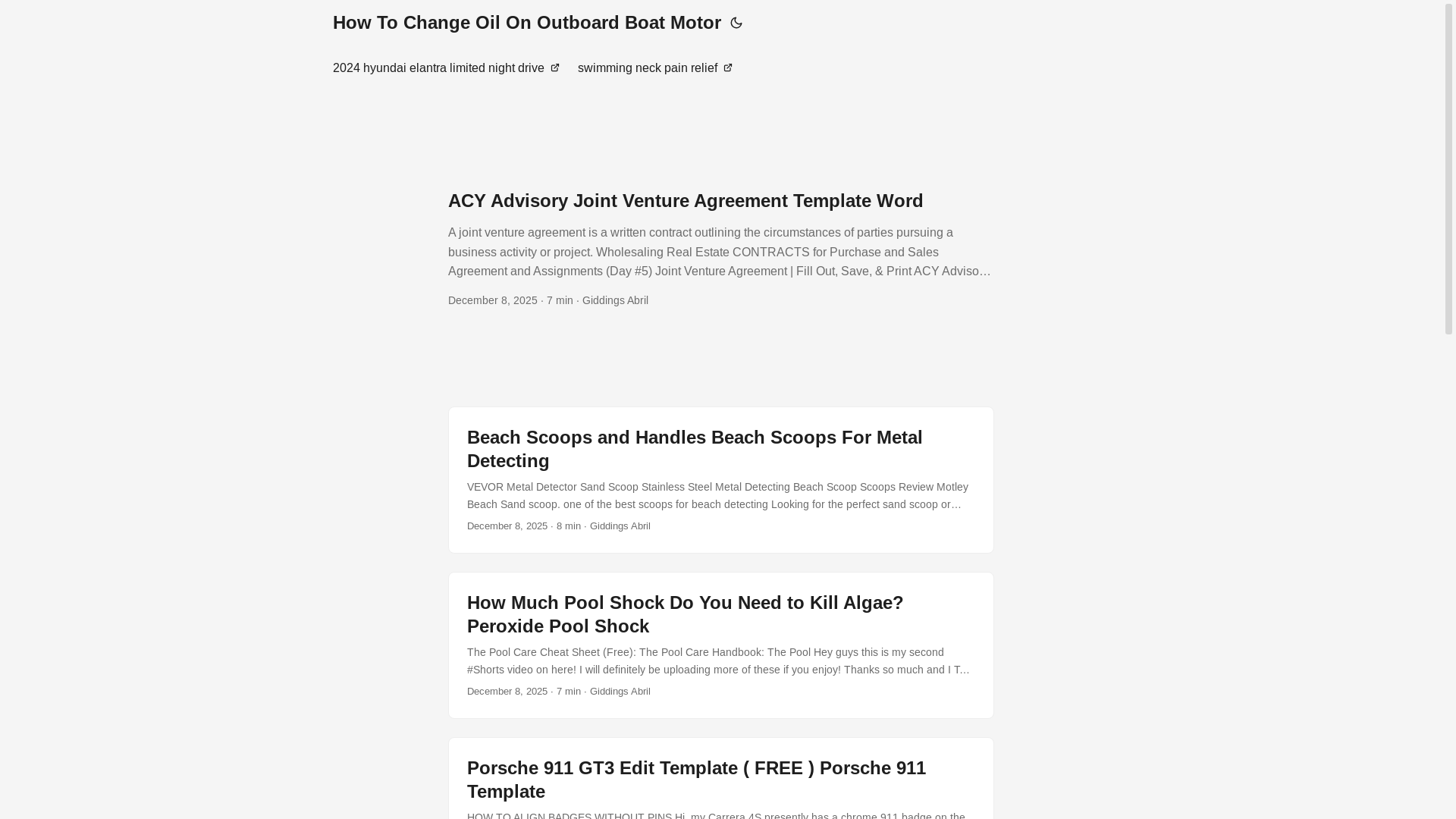 website screenshot of https://howtochangeoilonoutboardboatmotor2.pages.dev/