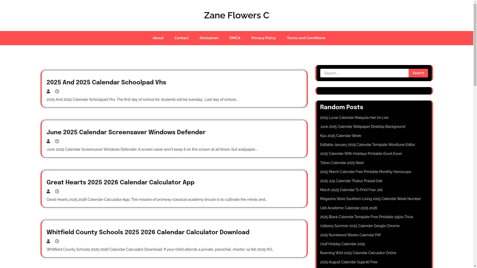 website screenshot of https://zaneflowersc.pages.dev/