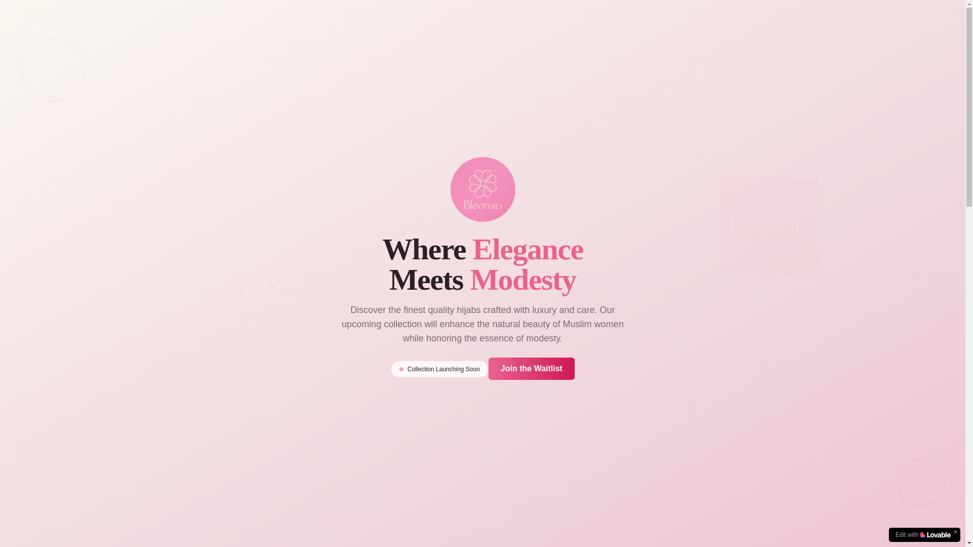 website screenshot of https://bloomin.id/