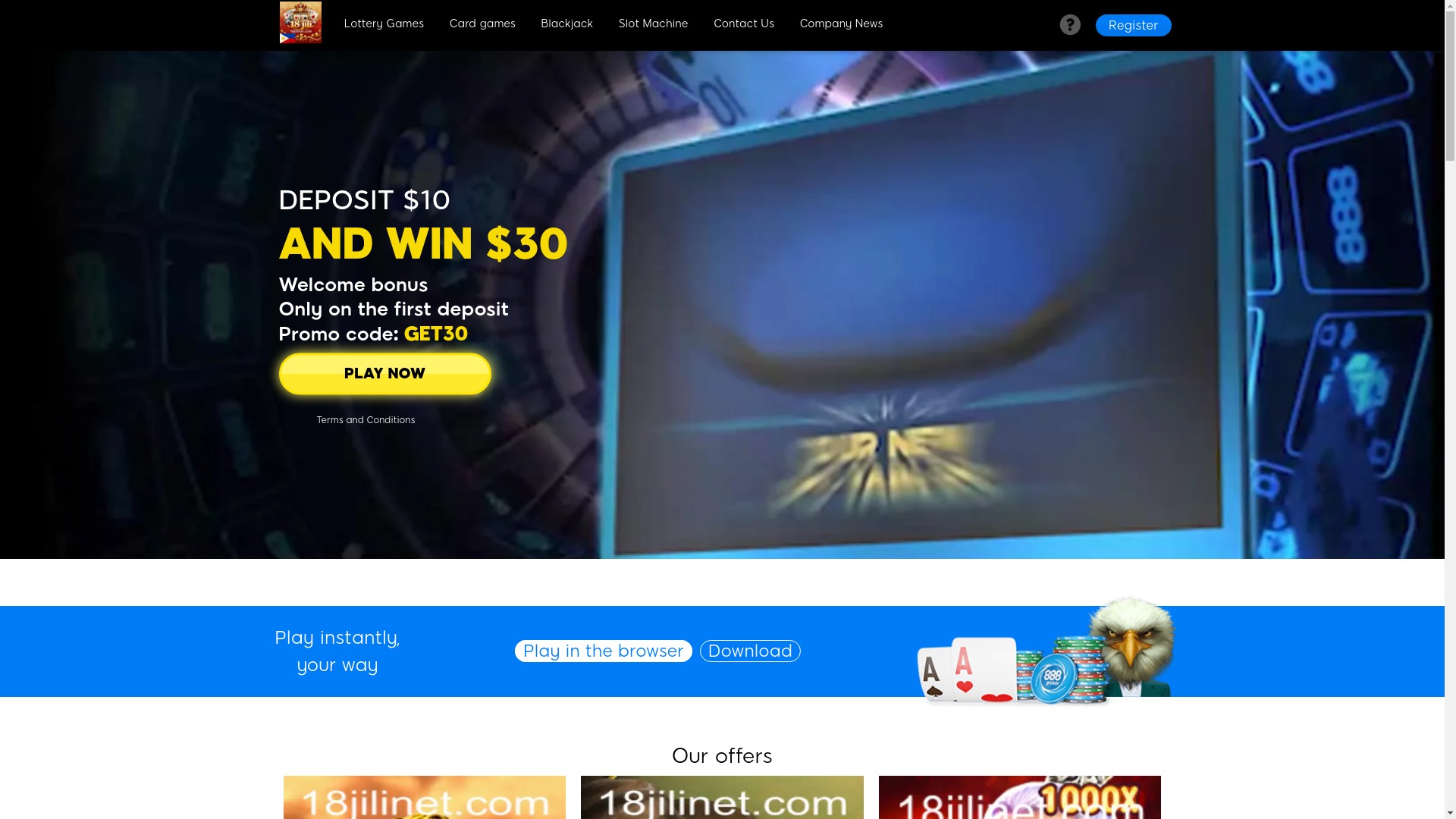 website screenshot of https://18jilinet.com/