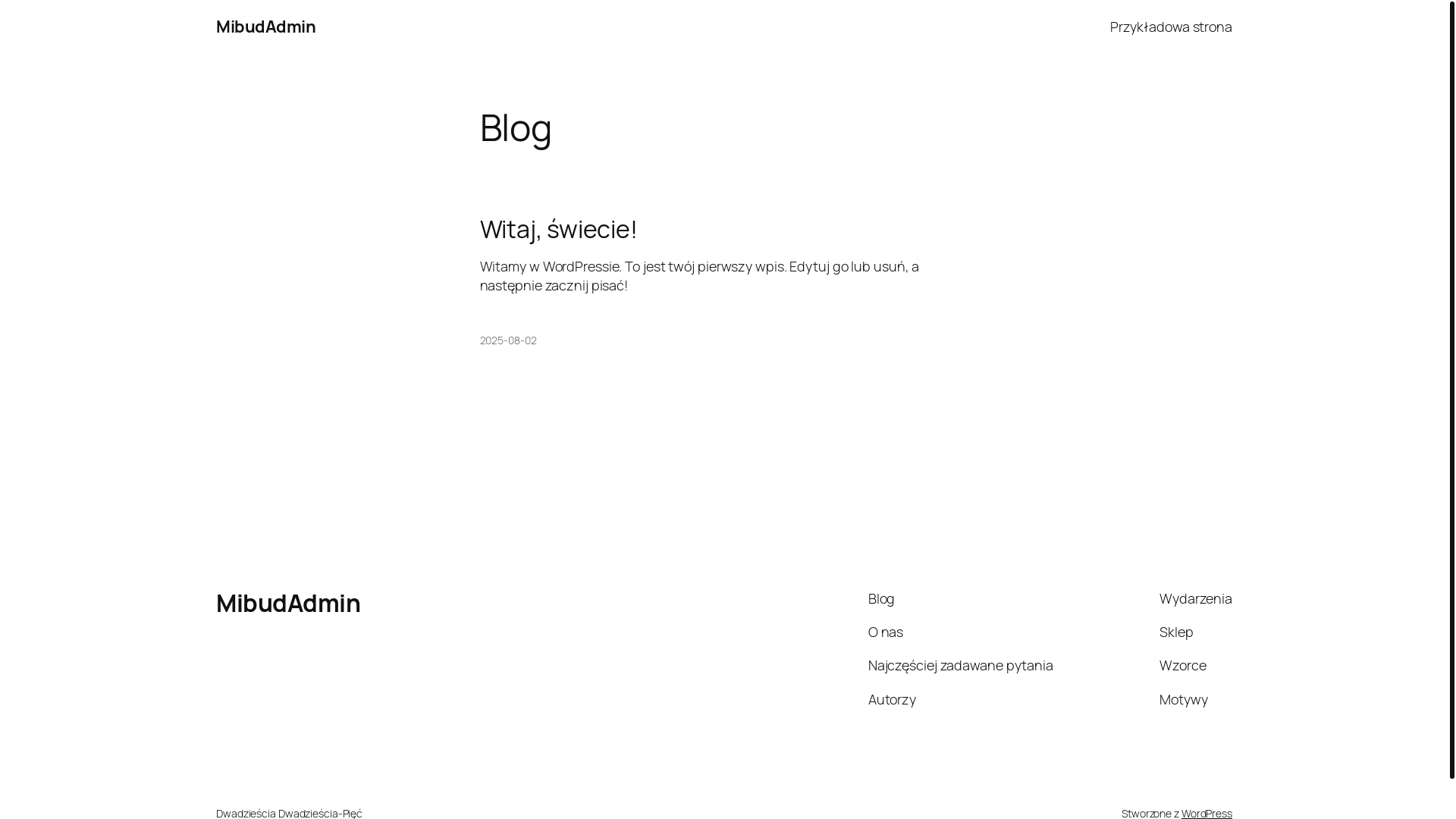 website screenshot of https://mibudsochaczew.pl/