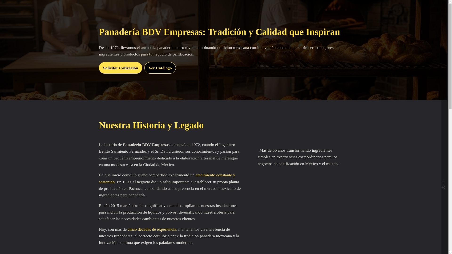 website screenshot of https://panaderiabdvempresas.pages.dev/