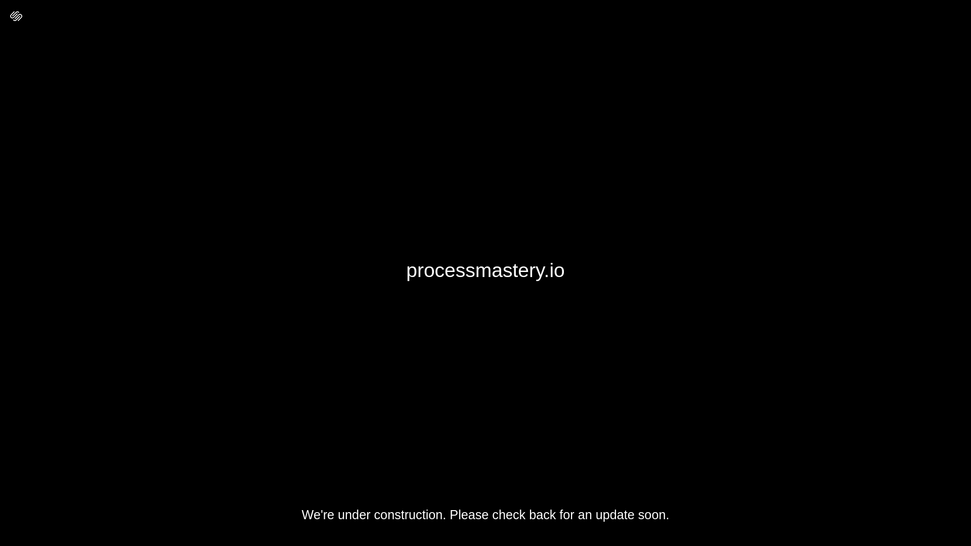 website screenshot of https://processmastery.io/