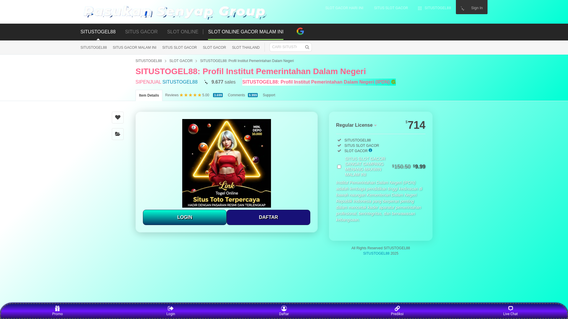 website screenshot of https://situs-situstogel88.pages.dev/