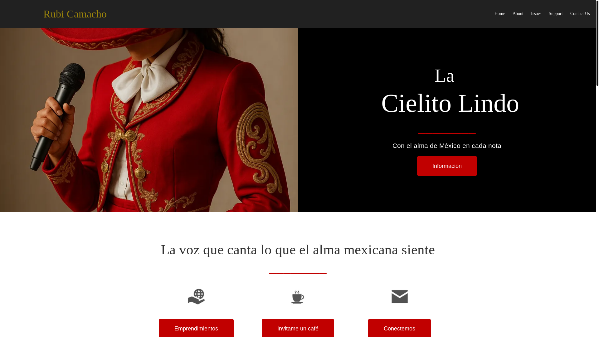 website screenshot of https://rubicamacho.com/