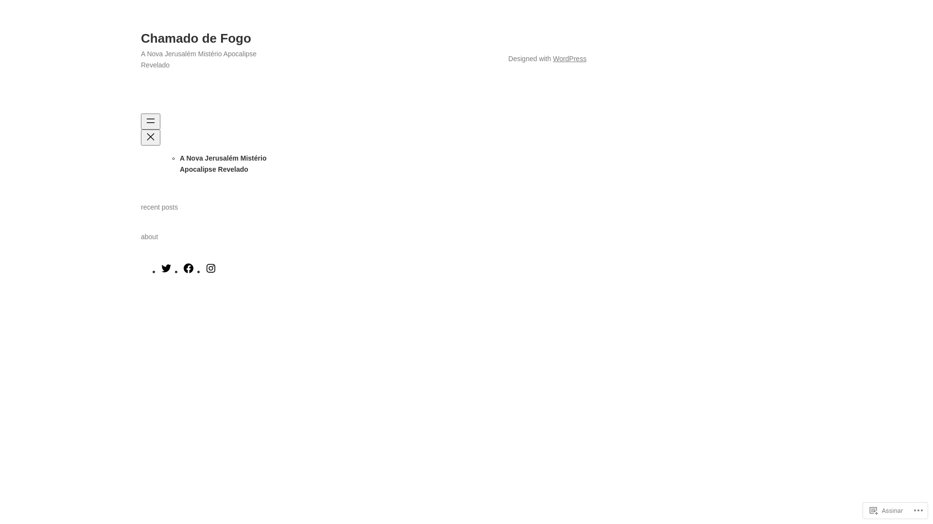 website screenshot of https://chamadodefogo.com.br/