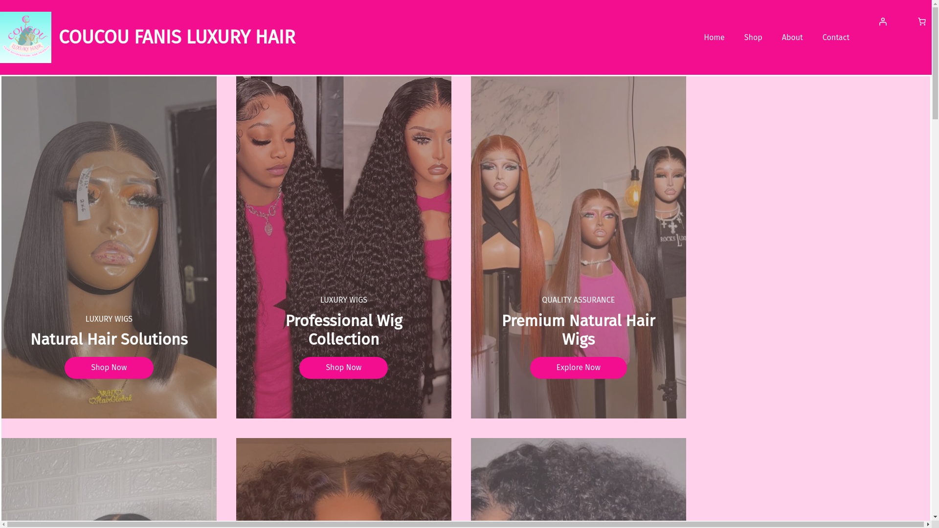 website screenshot of https://coucou-fanis.shop/