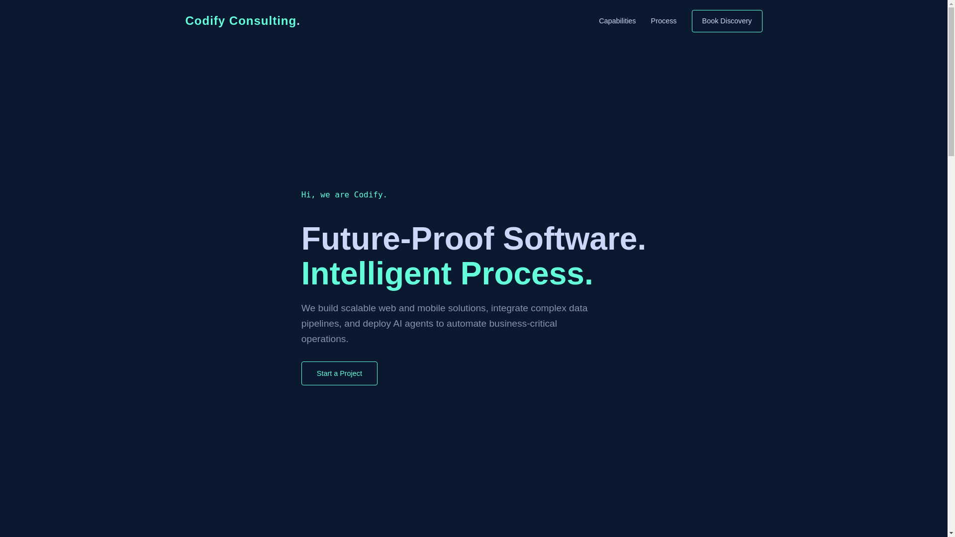 website screenshot of https://codifyconsulting.ca/