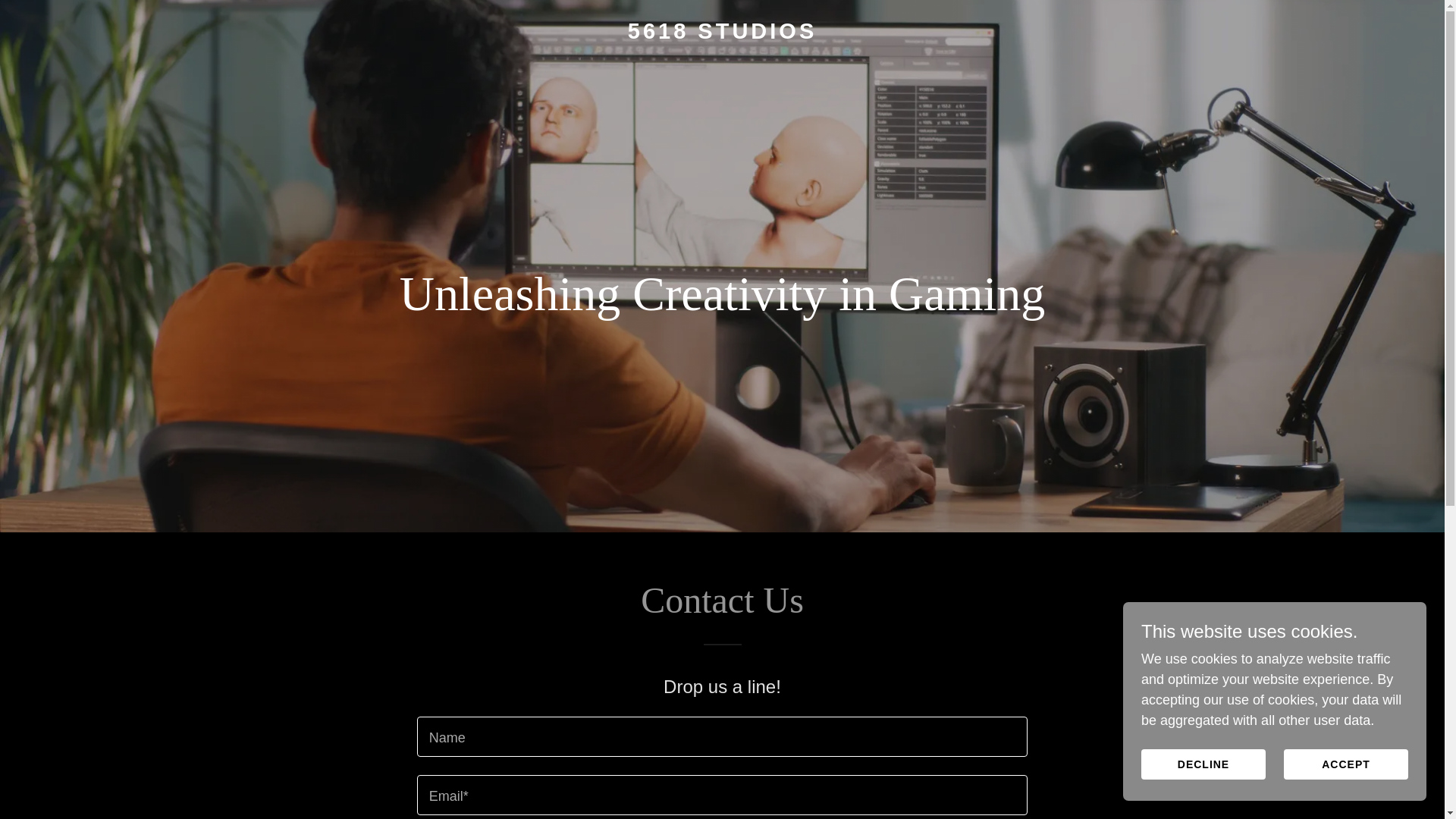 website screenshot of https://5618studios.co.uk/