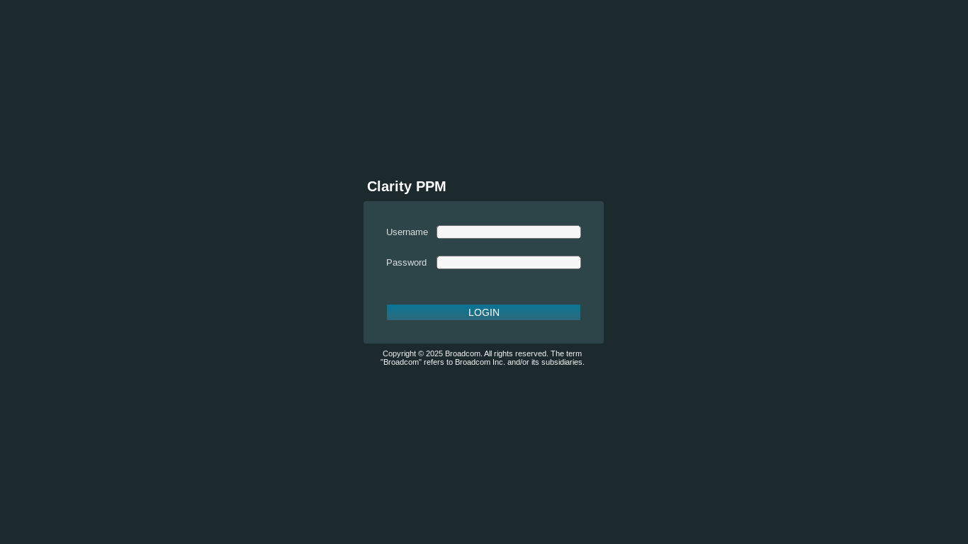 website screenshot of https://cppmfed7010.clarity.thearmory.cloud/niku/nu