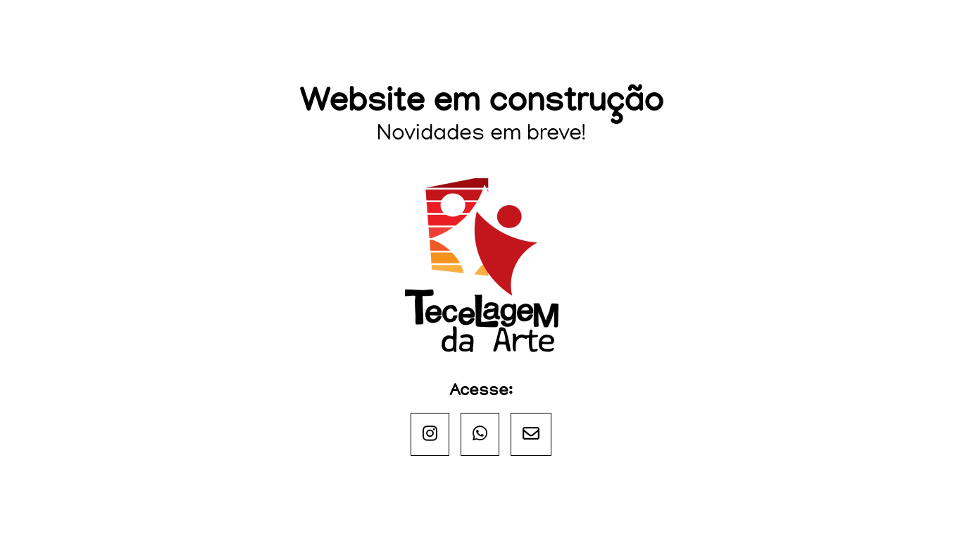 website screenshot of https://tecelagemdaarte.com.br/