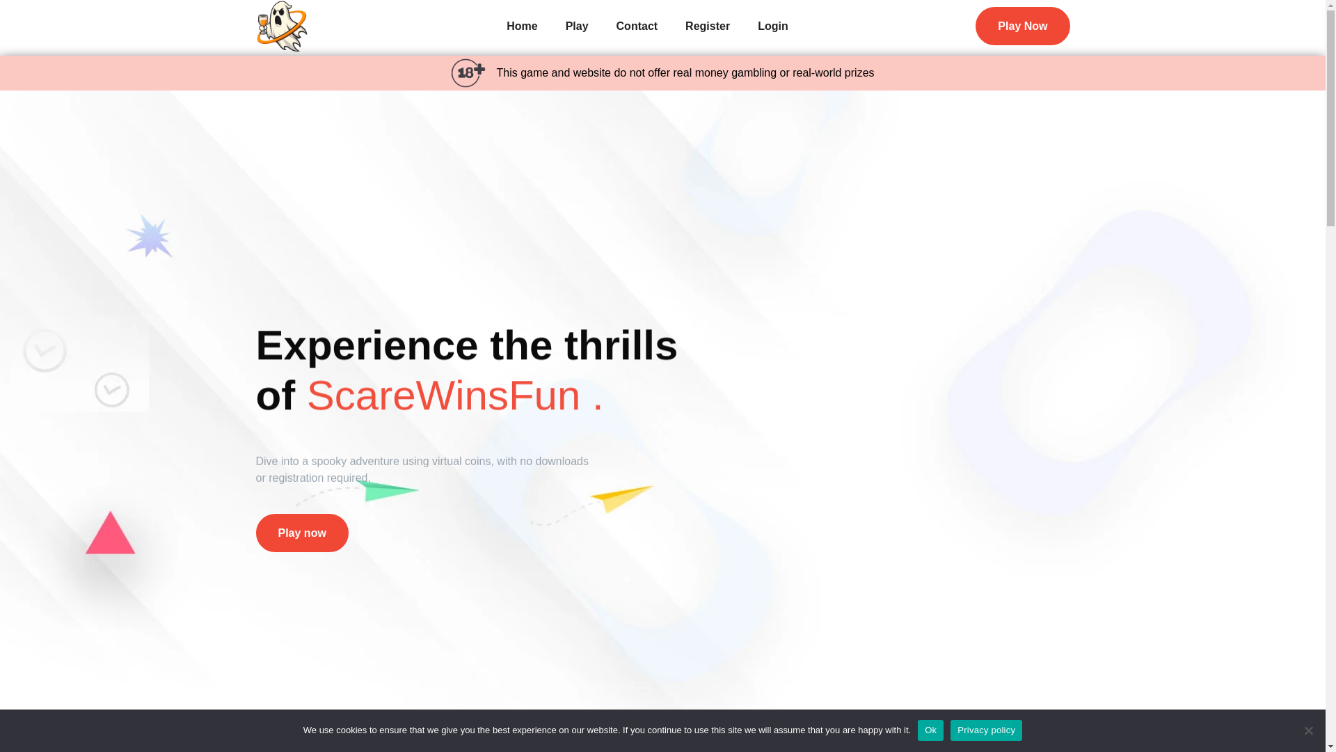 website screenshot of https://scaregameswin.com/