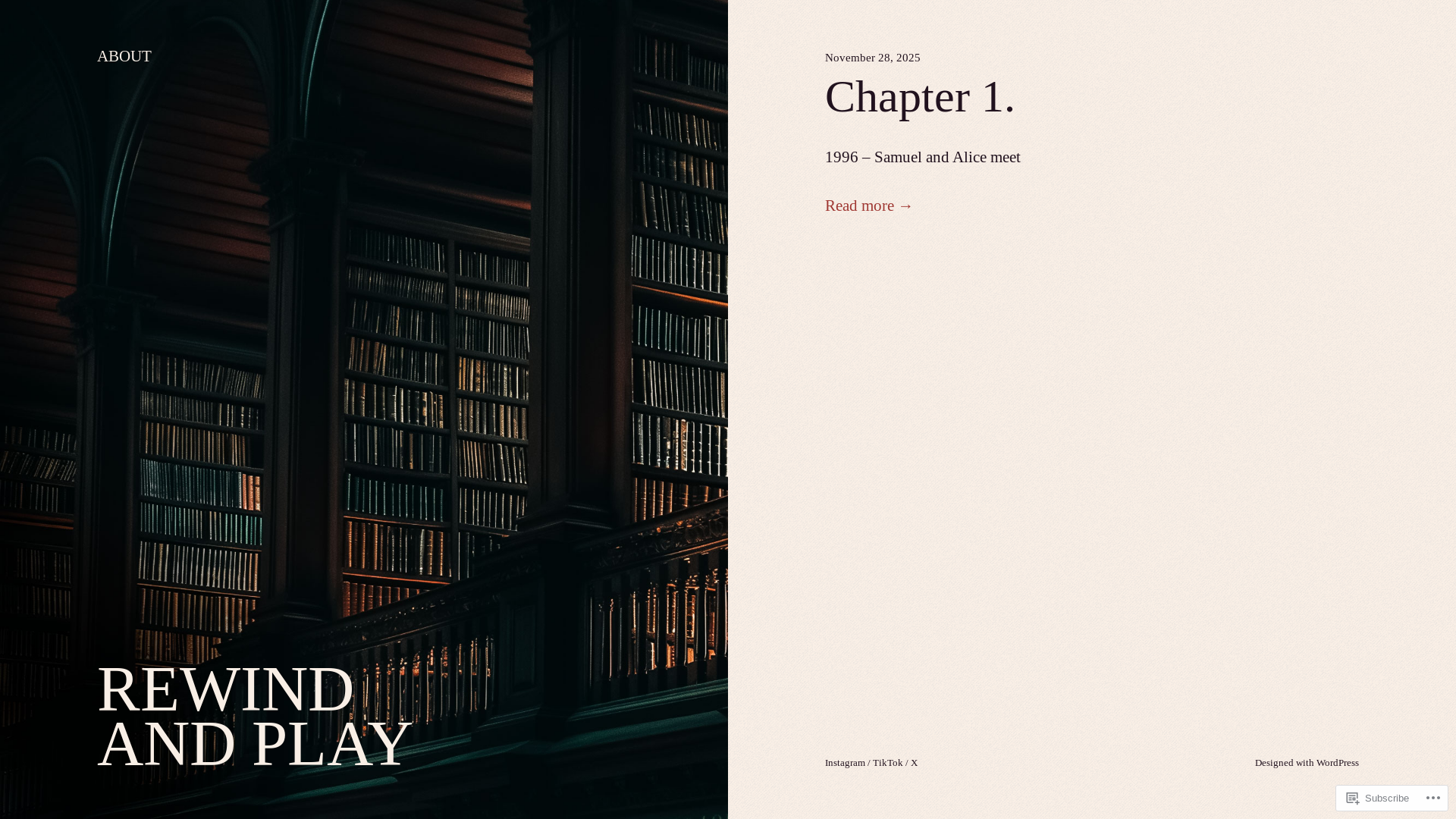 website screenshot of https://rewind-and-play.com/