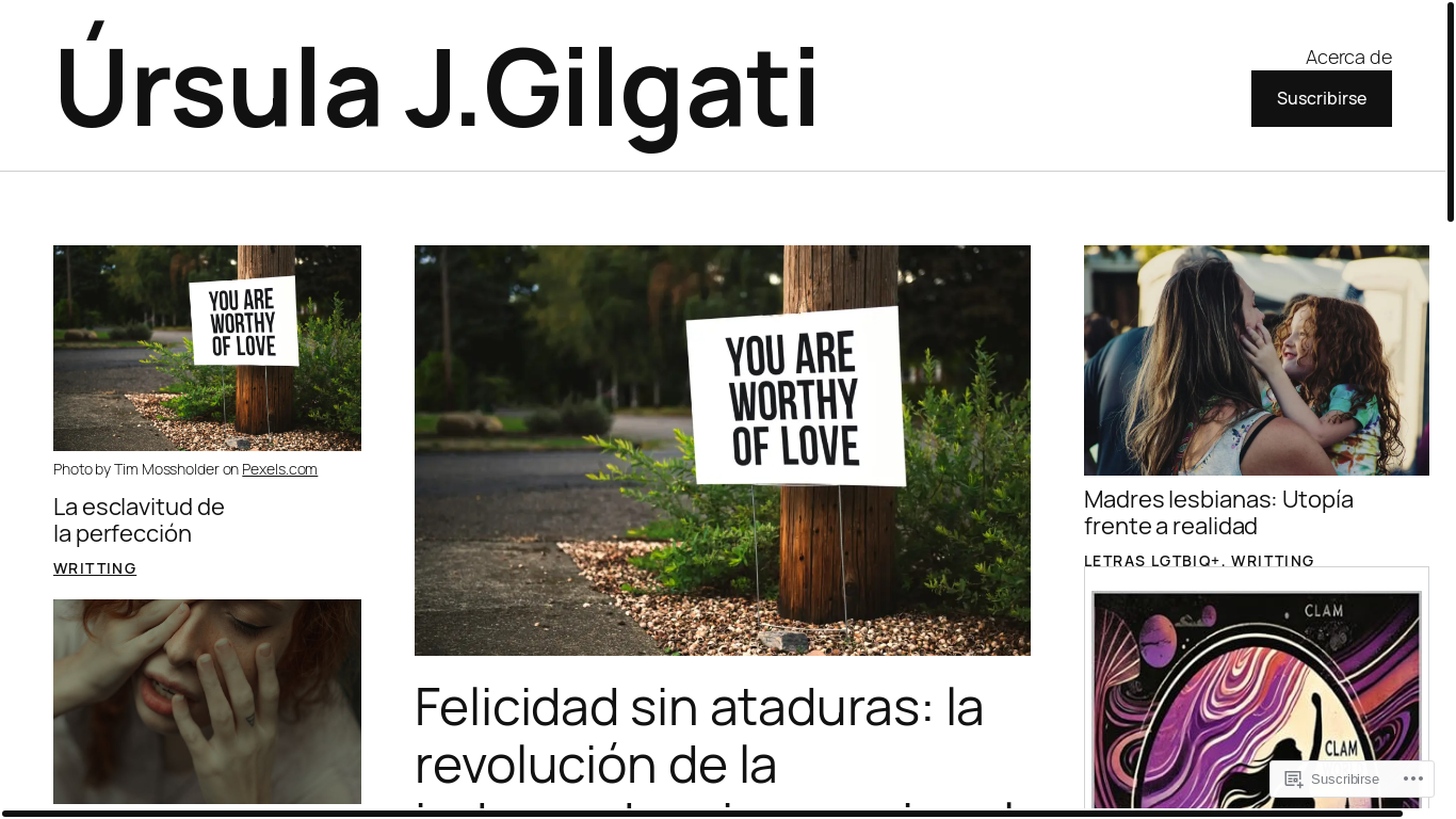 website screenshot of https://ursulajgilgati.com/