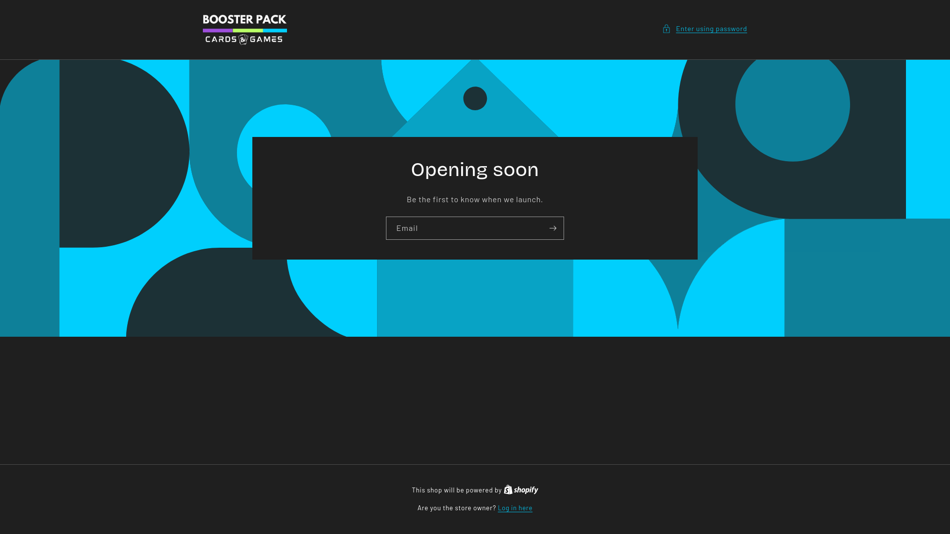 website screenshot of https://boosterpackcardsgames.com/